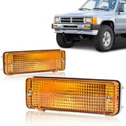 PIT66 Turn Signal Light Plastic Lens LH \u0026 RH Side Set of 2 Fit For Toyota Pickup 84-88